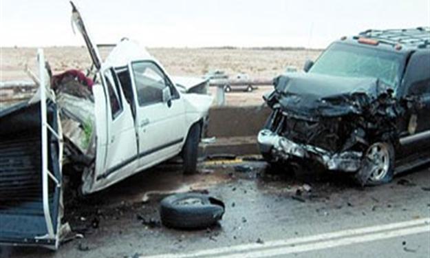 مصرع 3 طلاب في حادث تصادم بالطريق الصحراوي
