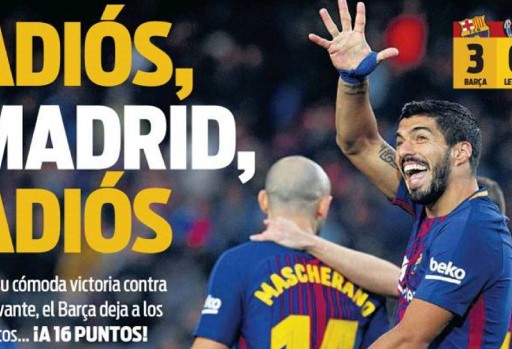 صحف برشلونة تودع ريال مدريد