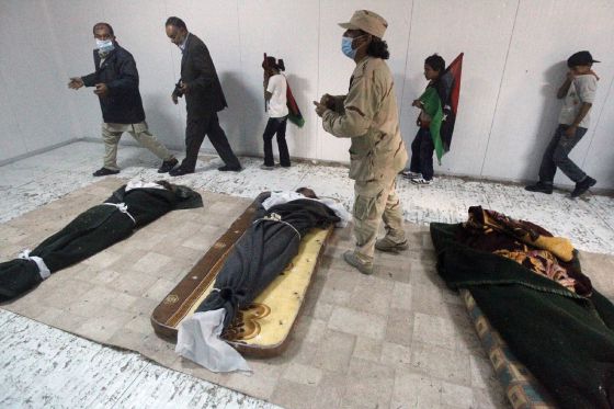 جثمان معمر القذافي