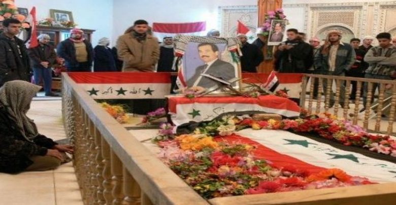 نبش قبر صدام حسين