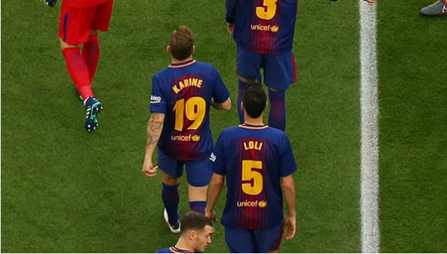 نجم برشلونة يتعرض للإيقاف 15 مباراة