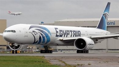 التفاصيل الكاملة لانفجار إطار طائرة مصر للطيران