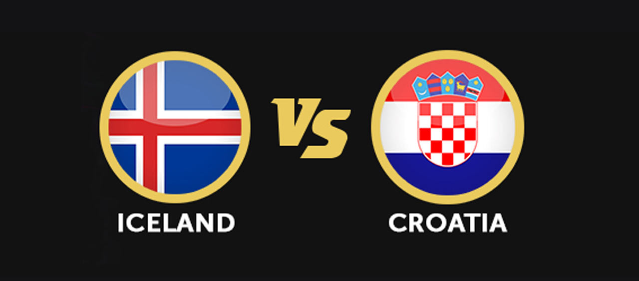 البث المباشر لمباراة كرواتيا وايسلندا