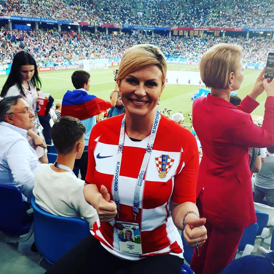لقطات جديدة ترصد جنون رئيسة كرواتيا