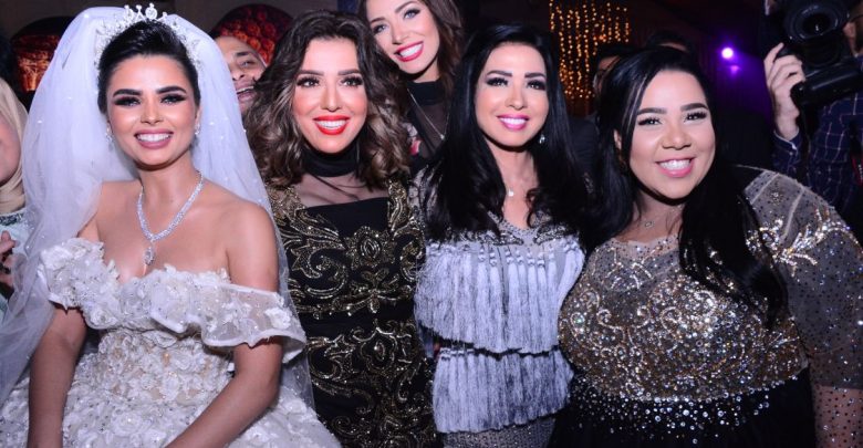 حفل زفاف المذيعة فرح علي ومؤلف نسر الصعيد
