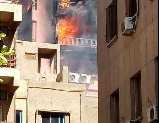 تفاصيل الحريق الهائل في مستشفى الحسين
