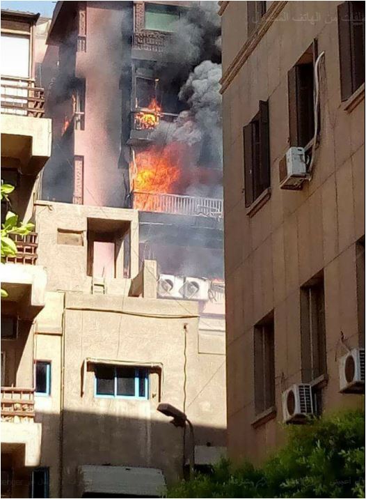 تفاصيل الحريق الهائل في مستشفى الحسين