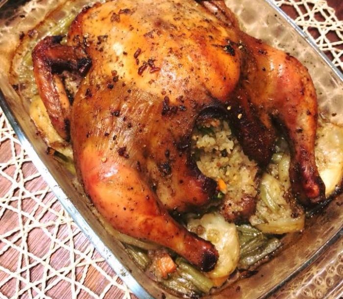 طريقة عمل فراخ محشية رز بالكبدة
