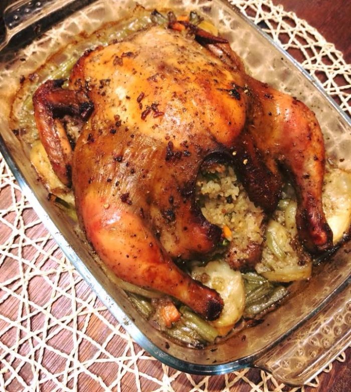طريقة عمل فراخ محشية رز بالكبدة