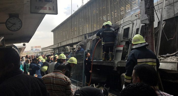 حادث قطار محطة مصر