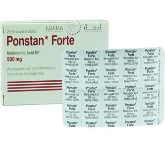 دواعي استعمال دواء بونستان فورت ponstan fort