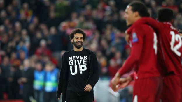 محمد صلاح بعد مباراة برشلونة