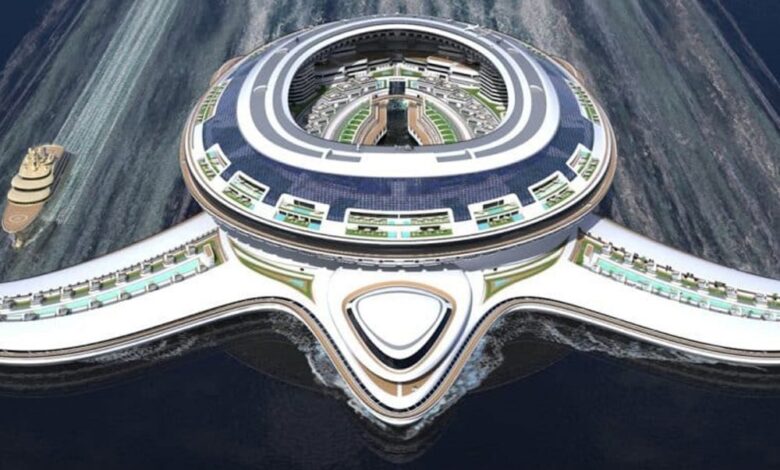 السعودية تعلن عن تصميم أكبر مدينة عائمة