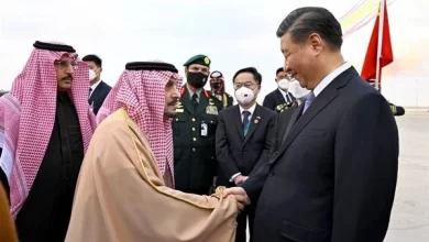 مراسم استقبال الرئيس الصيني في السعودية