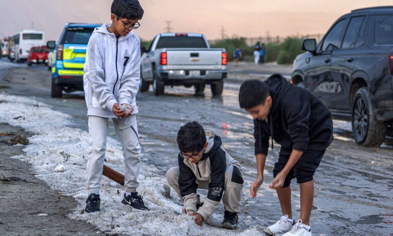 انخفاض قياسى فى درجة الحرارة بالكويت