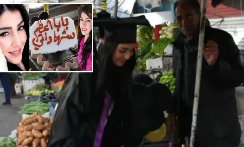 فتاة سورية تأسر قلوب العالم باحتفالها بتخرجها