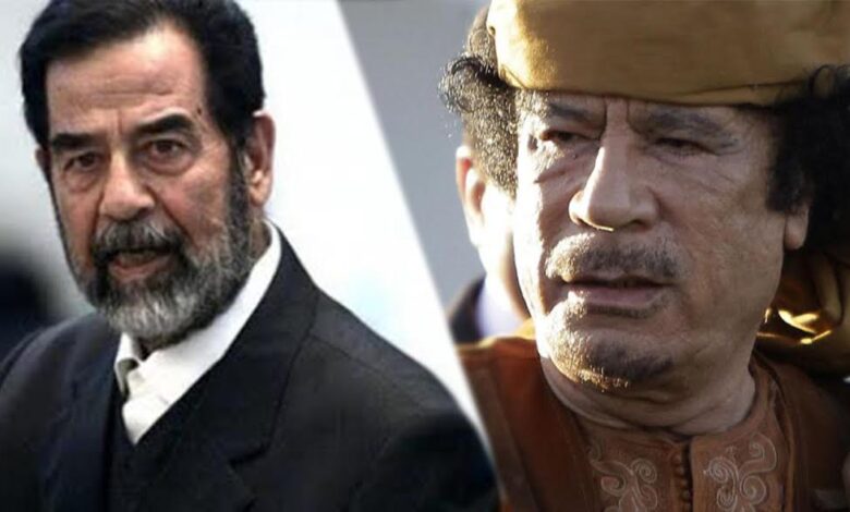 أسرار الخلاف بين صدام والقذافي