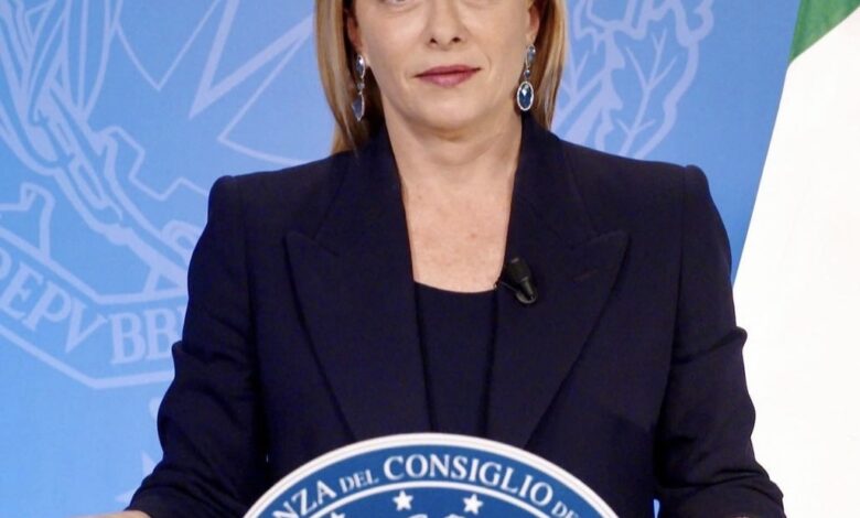 وزيرة الخارجية الإيطالية جورجيا ميلوني