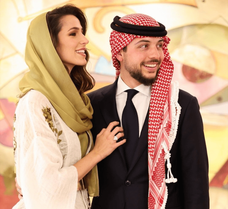 زواج ولي عهد الأردن من الفارسة السعودية
