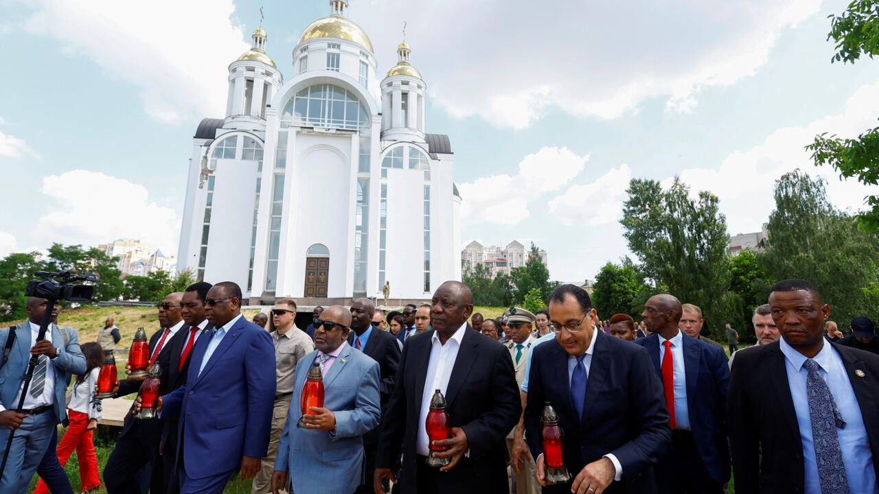 زيارة القادة الأفارقة إلى كييف