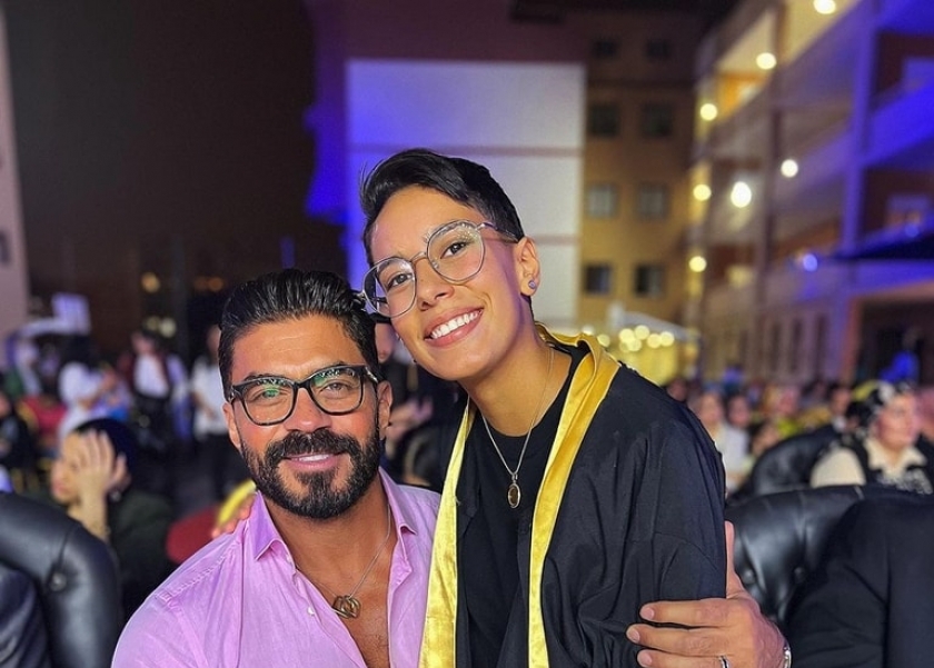 من هي نور التي احتفل خالد سليم بتخرجها