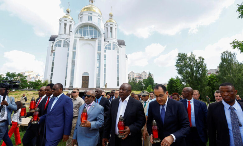 زيارة القادة الأفارقة إلى كييف