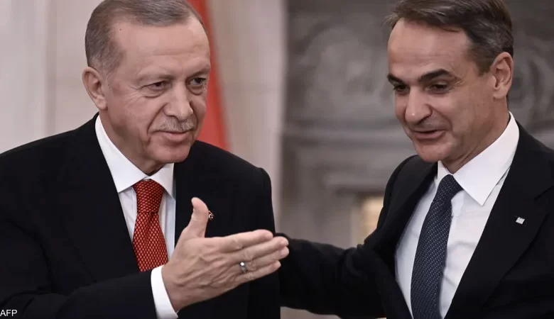 وزير الخارجية اليوناني أمام الرئيس التركي