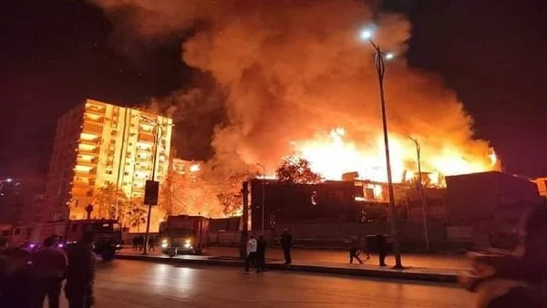 حريق استديو الأهرام