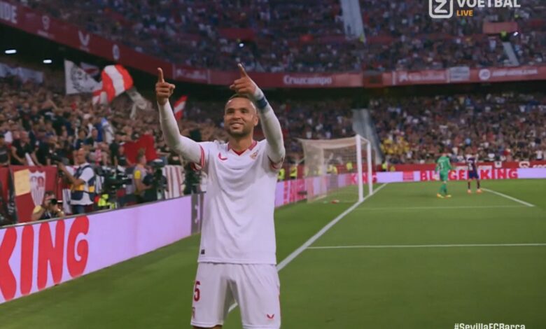 أهداف مباراة برشلونة وإشبيلية اليوم فى الدوري الاسباني