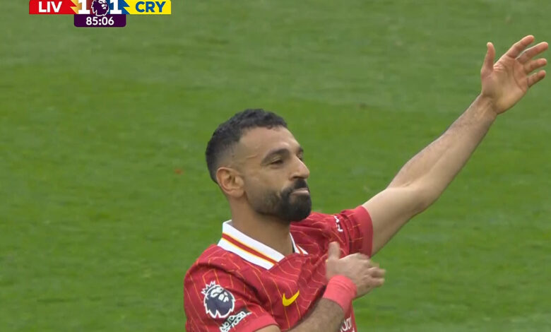 محمد صلاح يسجل التعادل ضد كريستال بالاس ويتوج بأفضل هداف وأفضل صانع ألعاب