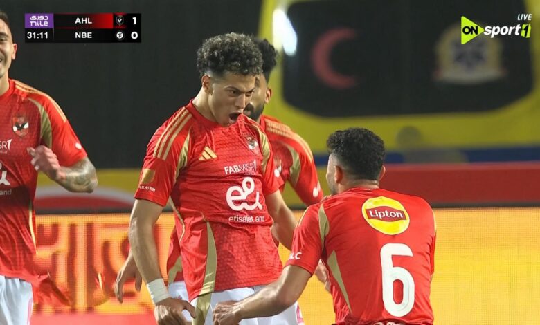 أهداف مباراة الأهلي والبنك اليوم في الدوري المصري
