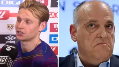 دي يونغ يفتح النار على الليغا: "دوري غير جاد".. والجماهير تقف بجانبه رغم تهديدات تيباس