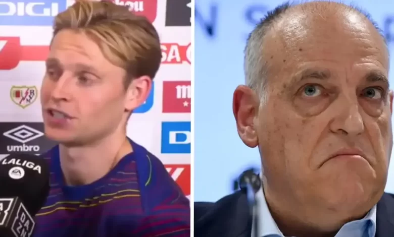 دي يونغ يفتح النار على الليغا: "دوري غير جاد".. والجماهير تقف بجانبه رغم تهديدات تيباس