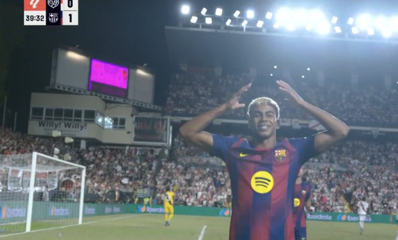 أهداف مباراة برشلونة ورايو فايكانو اليوم فى الدوري الاسباني