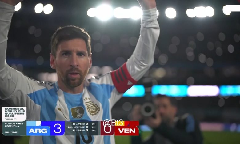 أهداف مباراة الأرجنتين وفنزويلا اليوم في تصفيات كأس العالم 2026