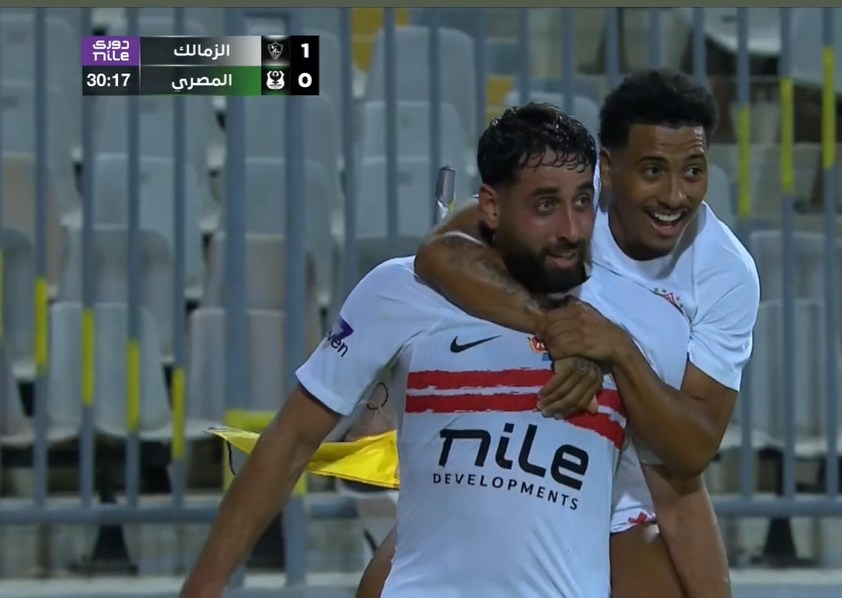 أهداف مباراة الزمالك والمصري اليوم في الدوري المصري