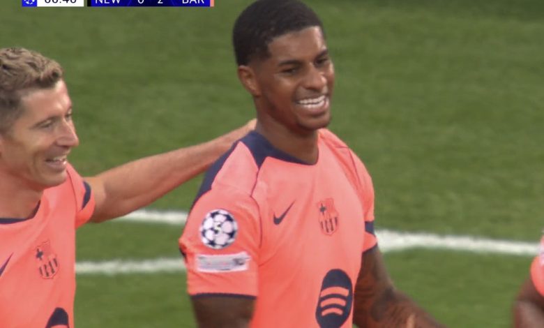 Goals of the Barcelona vs Newcastle United match today in the Champions League