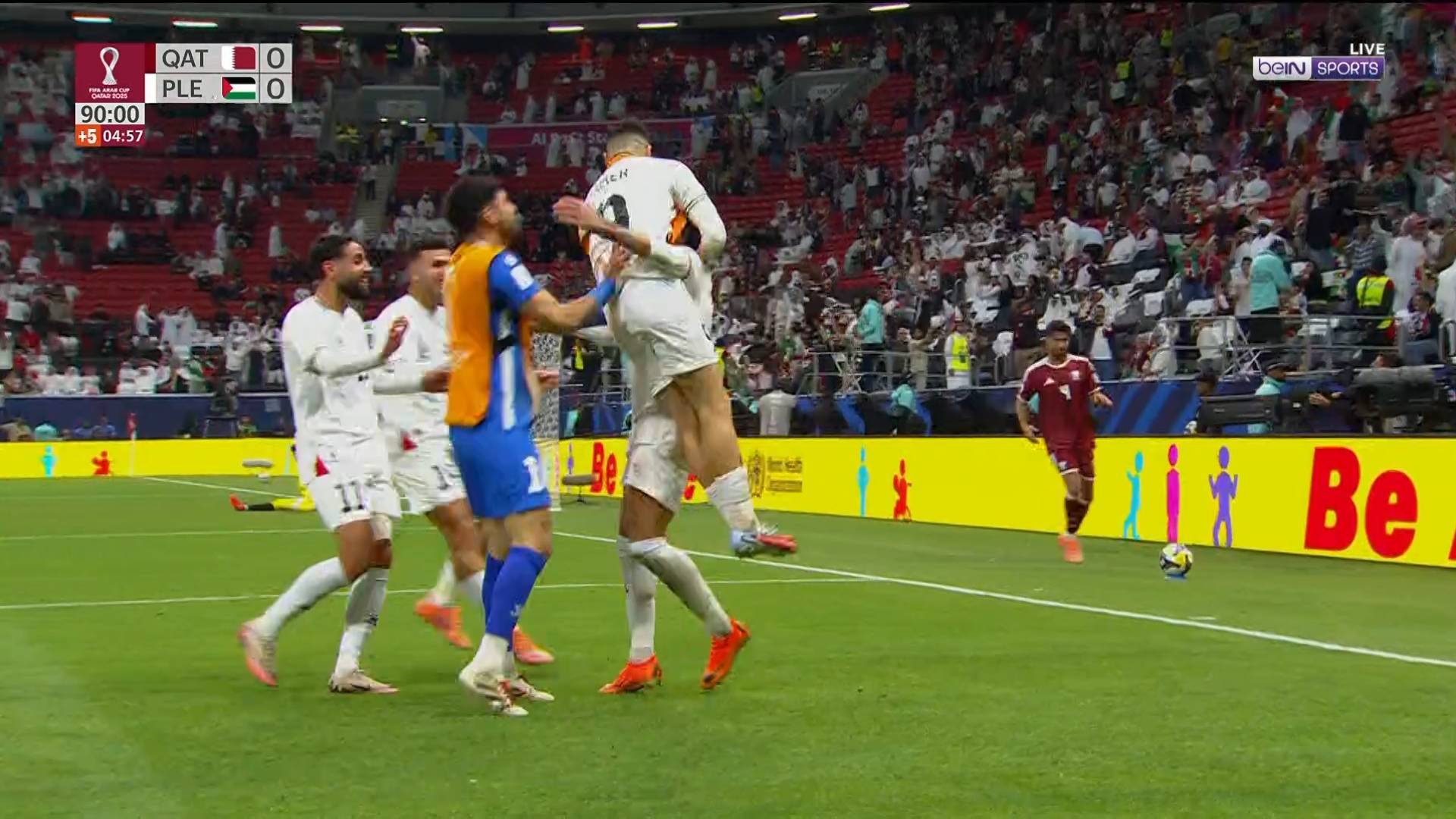 أهداف مباراة فلسطين وقطر اليوم في كأس العرب 2025