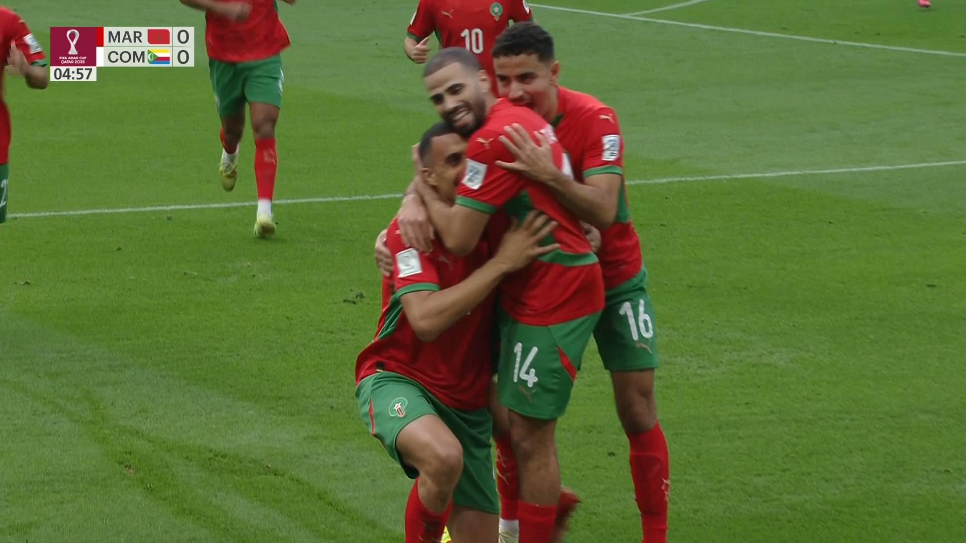 أهداف مباراة المغرب وجزر القمر اليوم في كأس العرب 2025