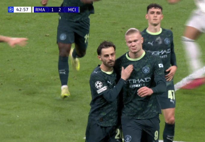 اهداف مباراة مانشستر سيتي وريال مدريد اليوم في دوري أبطال اوروبا