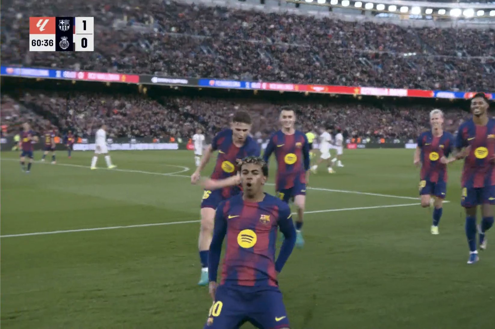 أهداف مباراة برشلونة وريال مايوركا اليوم في الدوري الاسباني