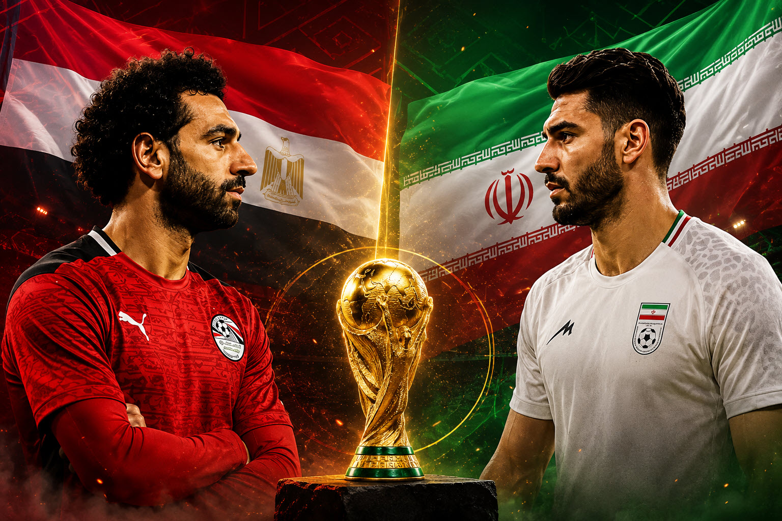 قناة مفتوحة ناقلة لمباراة مصر وايران اليوم في كأس العالم
