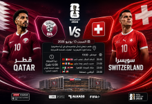 القنوات المفتوحة الناقلة لمباراة قطر وسويسرا اليوم في كأس العالم