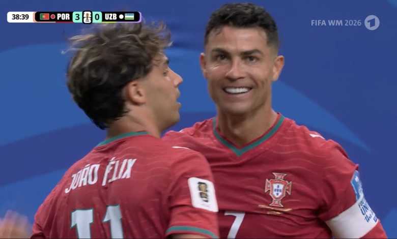 أهداف مباراة البرتغال وأوزبكستان اليوم في كأس العالم