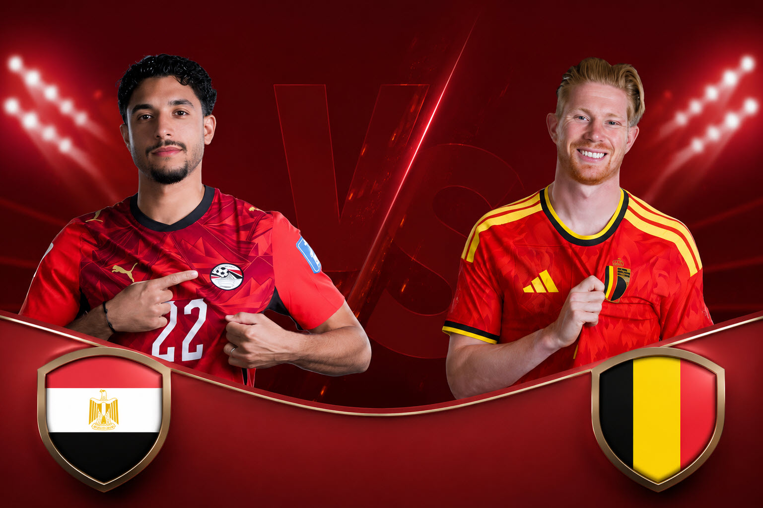 قناة مفتوحة مجانية ناقلة لمباراة مصر وبلجيكا اليوم في كأس العالم