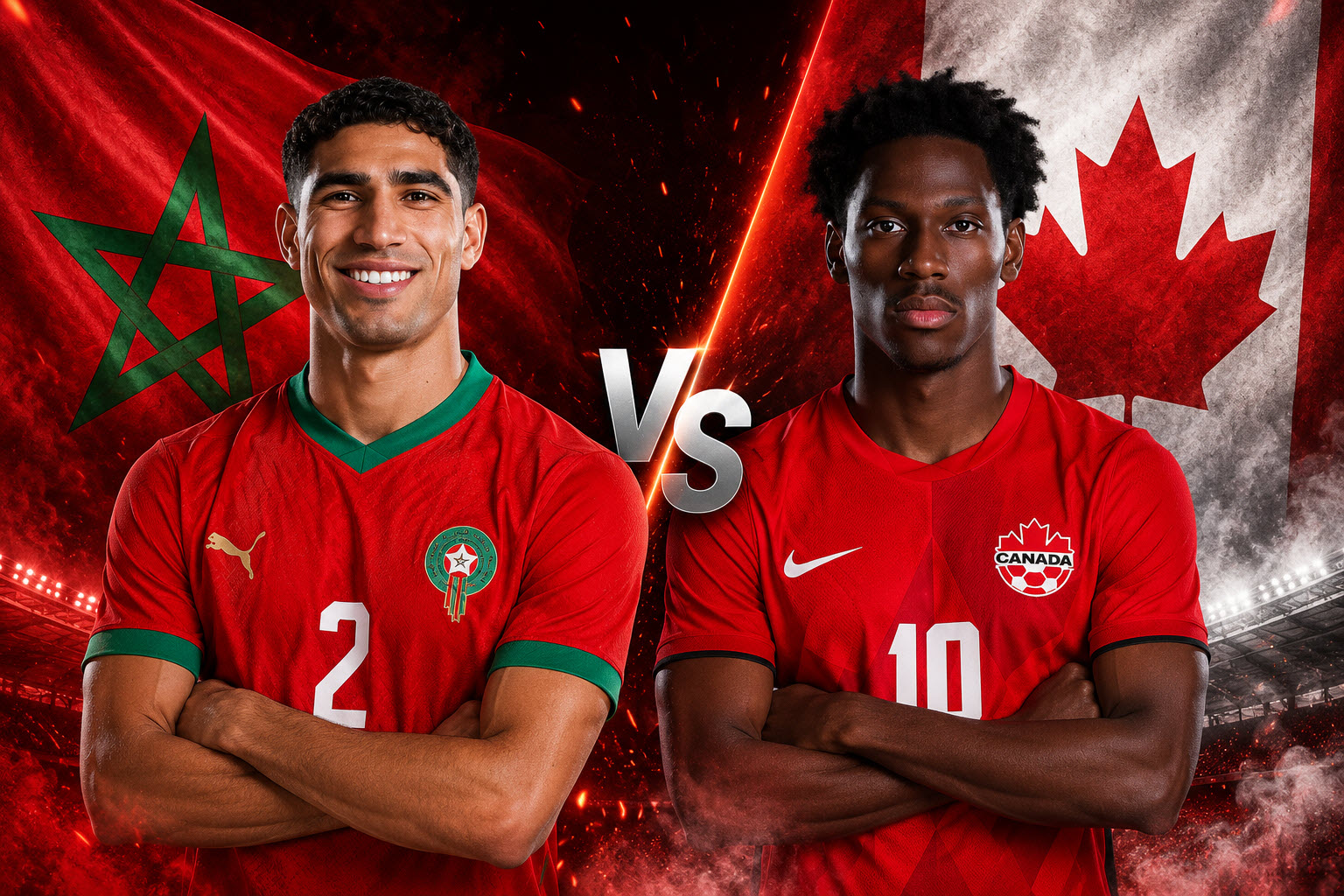 القنوات المفتوحة الناقلة لمباراة المغرب وكندا اليوم في كأس العالم