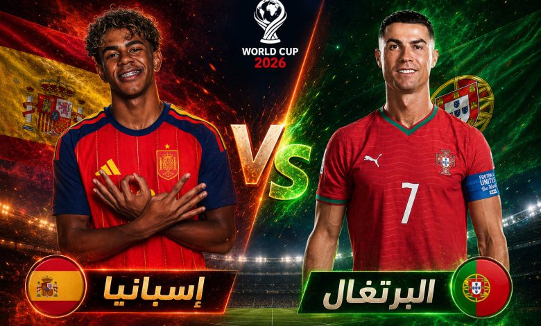 القنوات المفتوحة الناقلة لمباراة البرتغال واسبانيا اليوم في كأس العالم