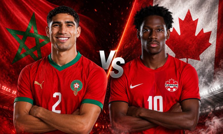 القنوات المفتوحة الناقلة لمباراة المغرب وكندا اليوم في كأس العالم