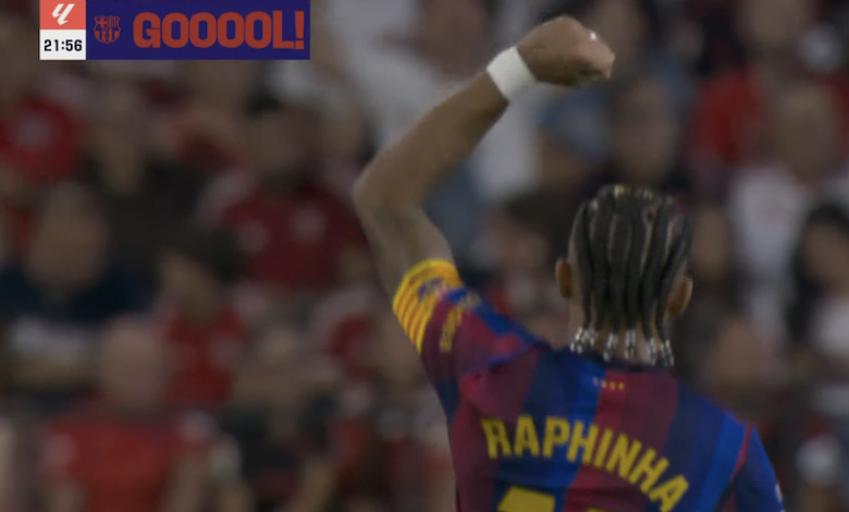 أهداف مباراة برشلونة وإشبيلية اليوم في الدوري الاسباني